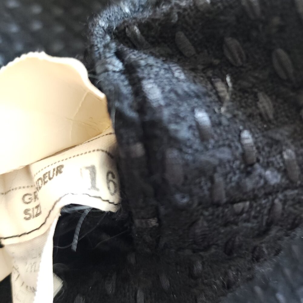 Vintage Aquascutum Black Wool Blend Textured Blazer - Picture 8 of 11